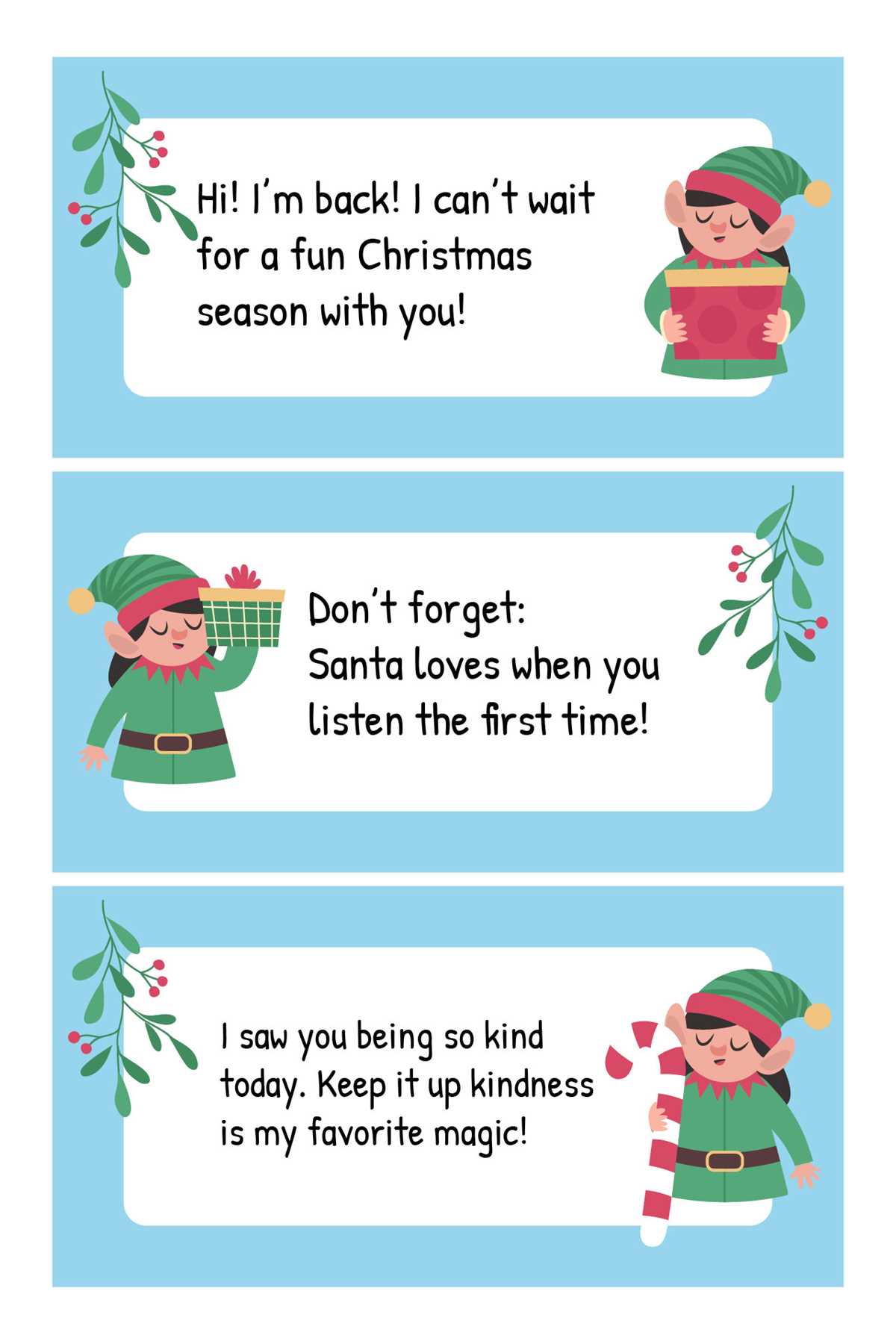 elf on the shelf printable props