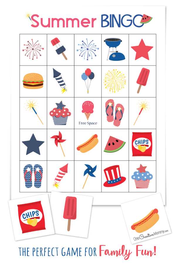 summer bingo printable