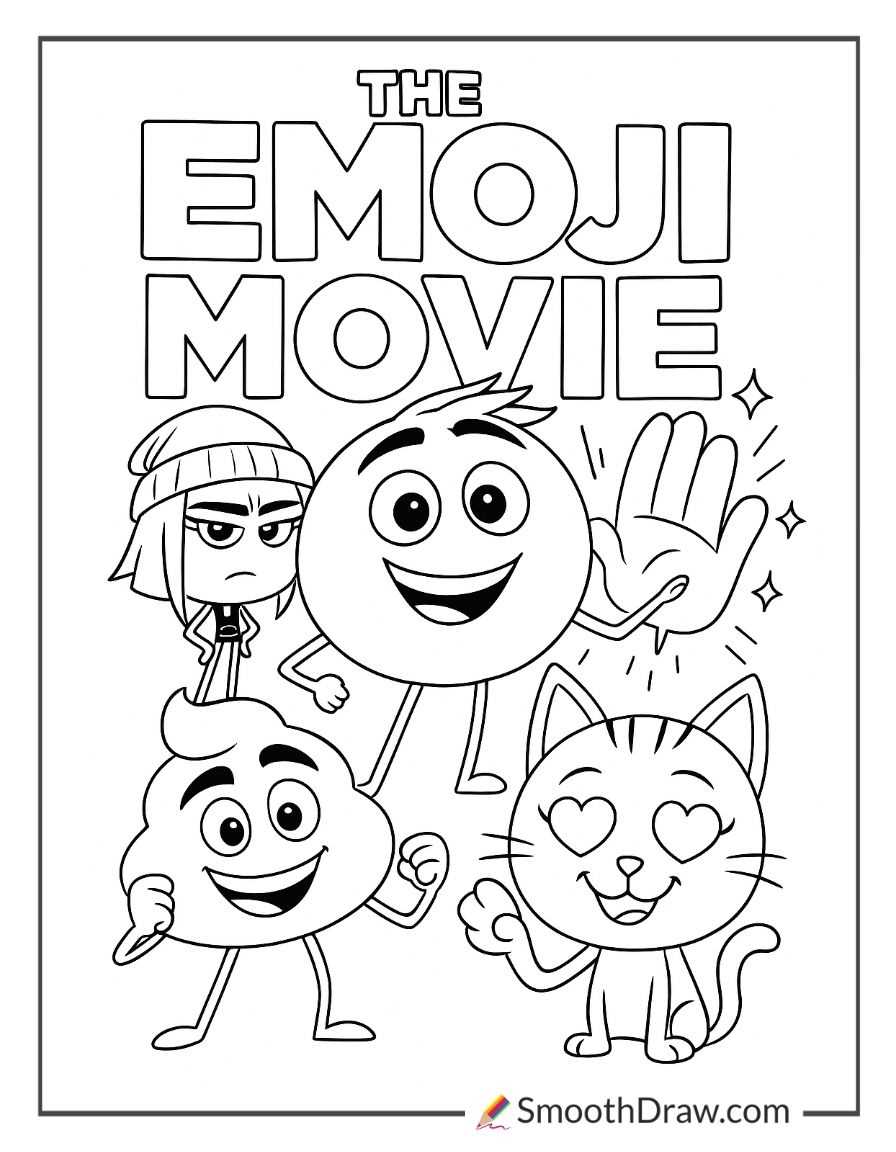 emoji coloring book printable