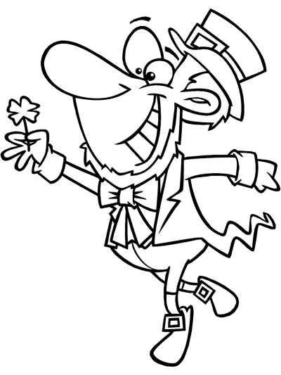 leprechaun coloring pages printable