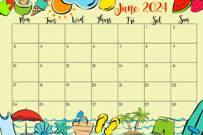 june printable schedule