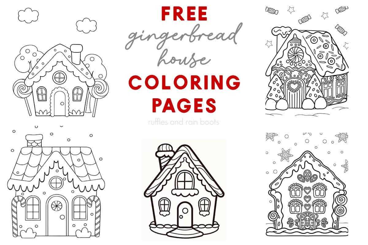 gingerbread house printable free