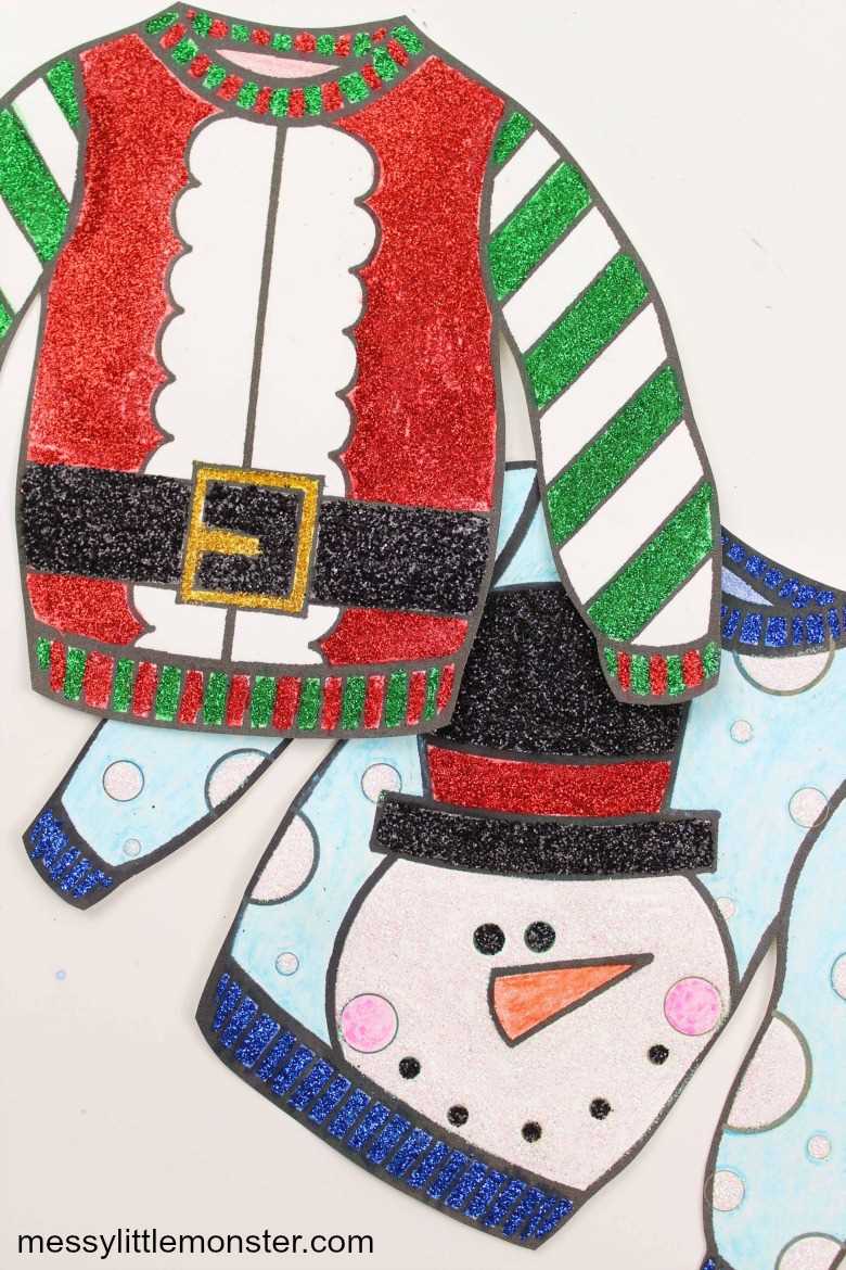 sweater printable template