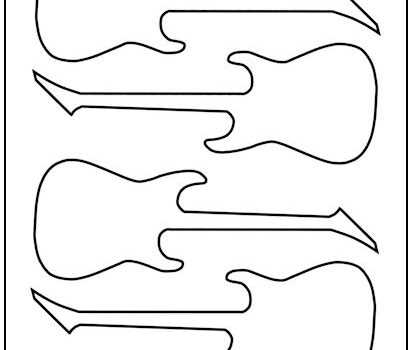 printable guitar templates
