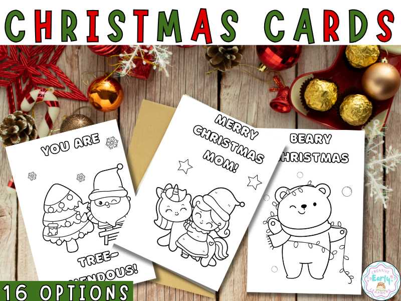 printable christmas cards for kids