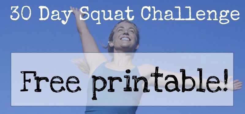30 day squat challenge printable