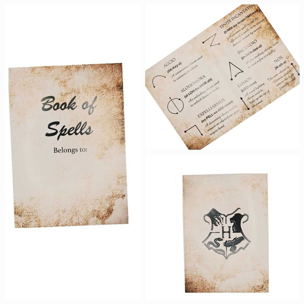 harry potter spells printable