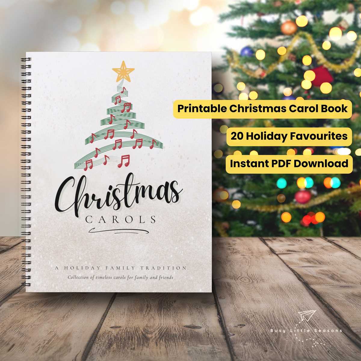 christmas carols printable booklets