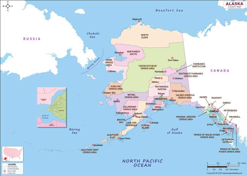 printable map alaska