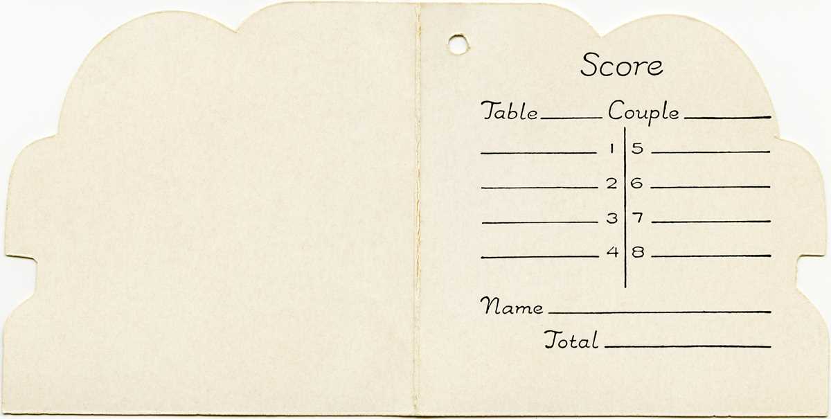 euchre tally cards printable