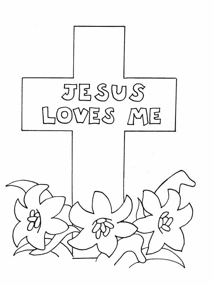 printable cross coloring pages