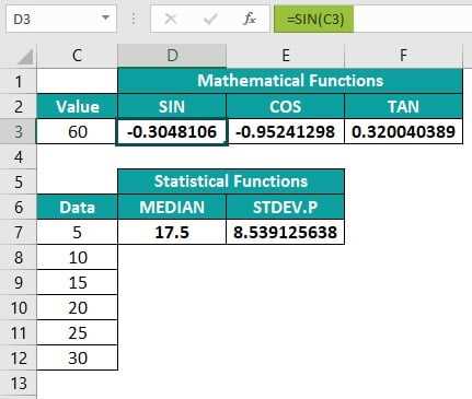 excel formula cheat sheet printable