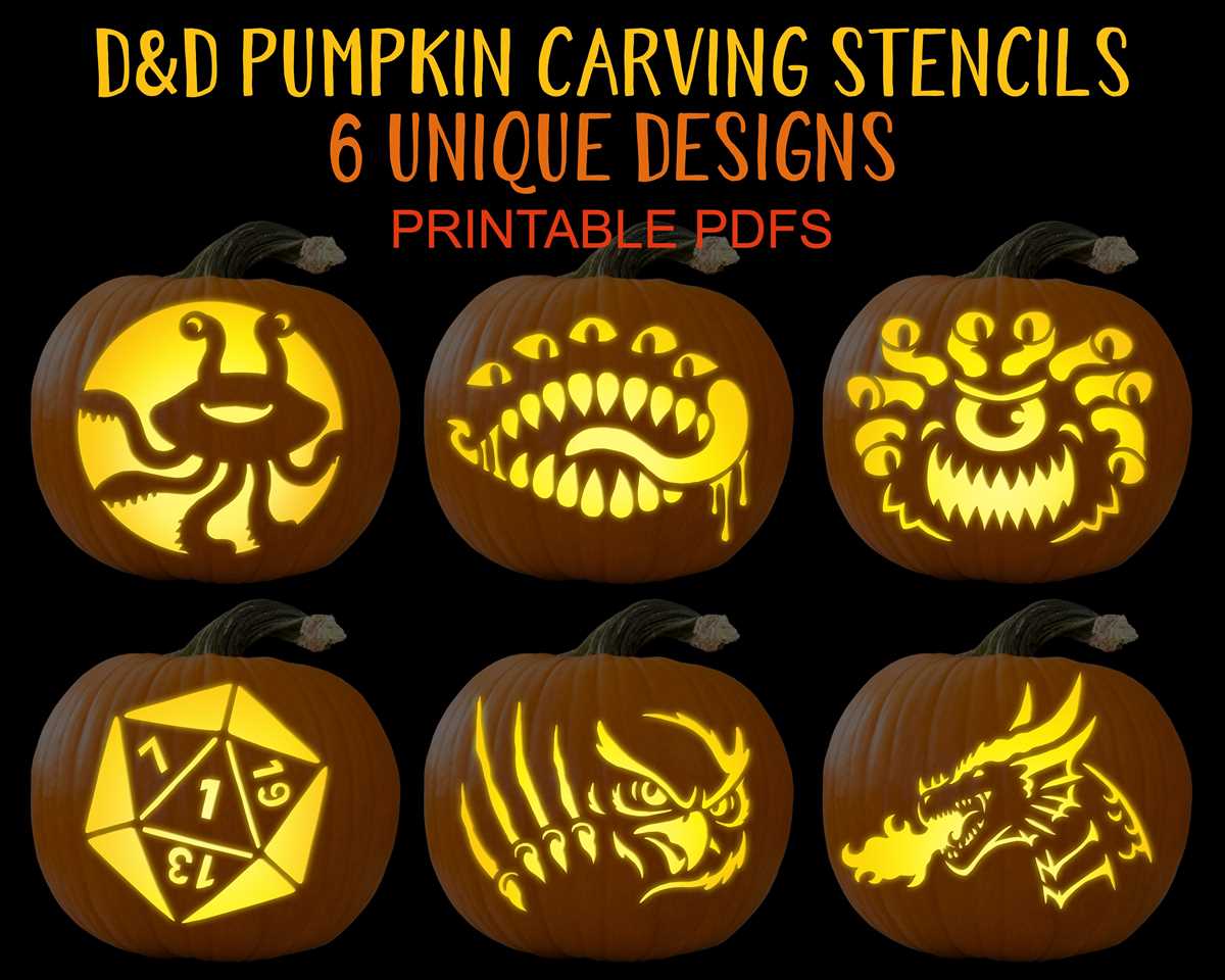 printable pumpkin halloween stencils