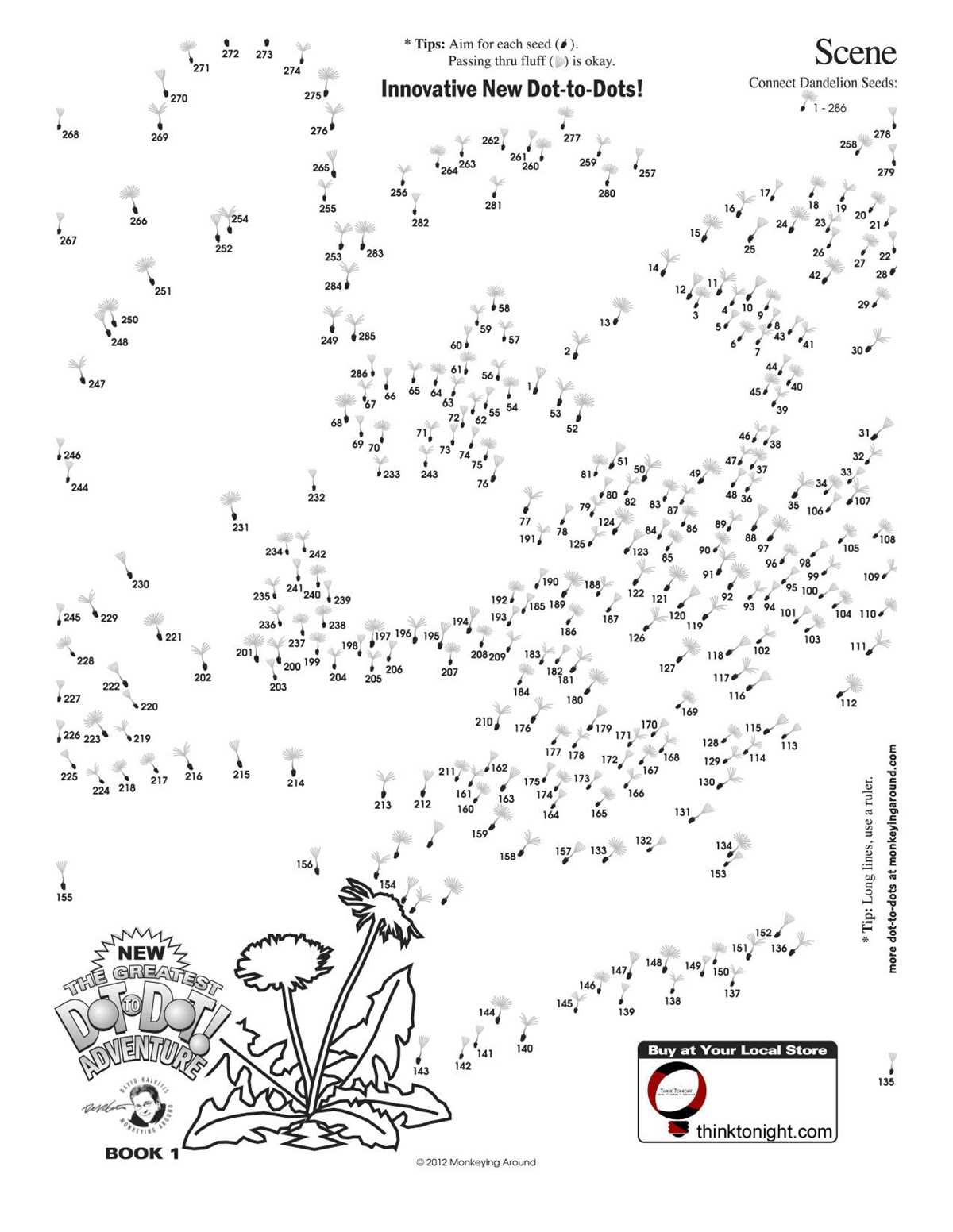 extreme dot to dot free printables