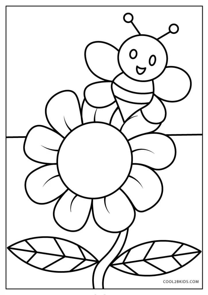 spring coloring pictures printable