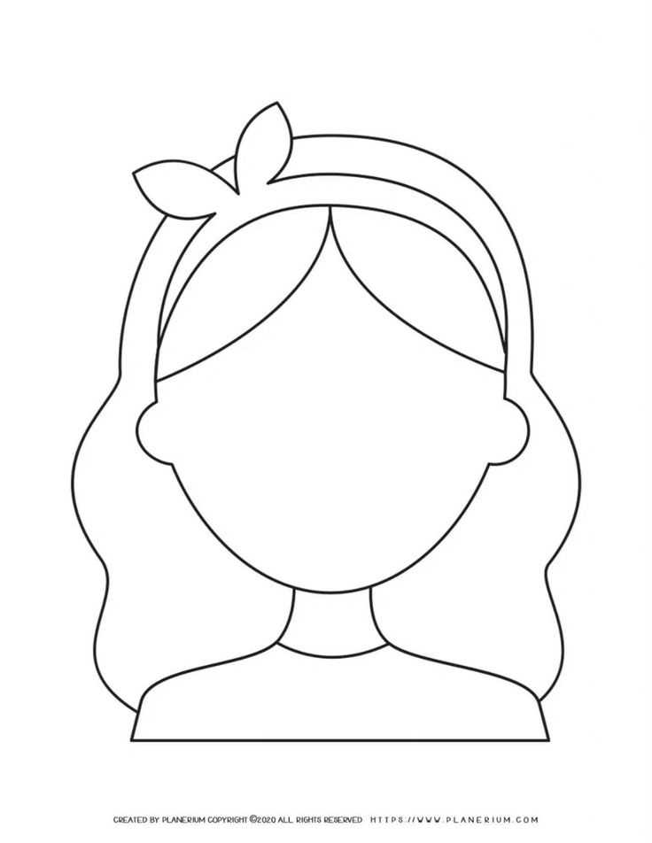 face outline printable