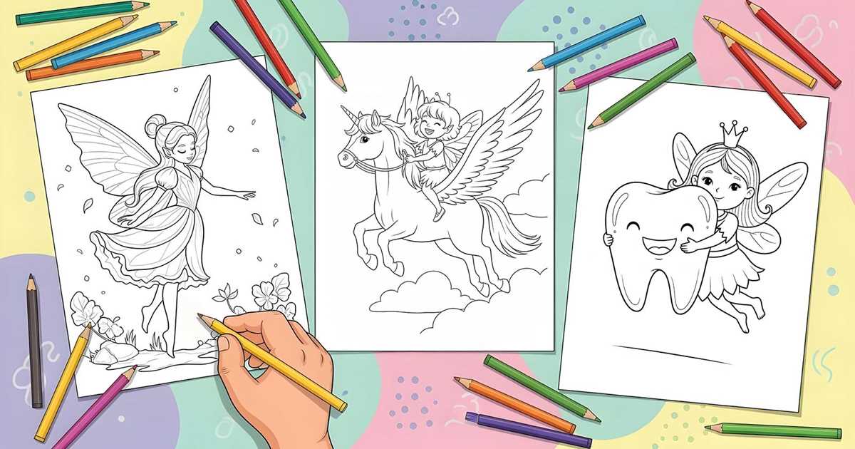 fairy printable coloring pages