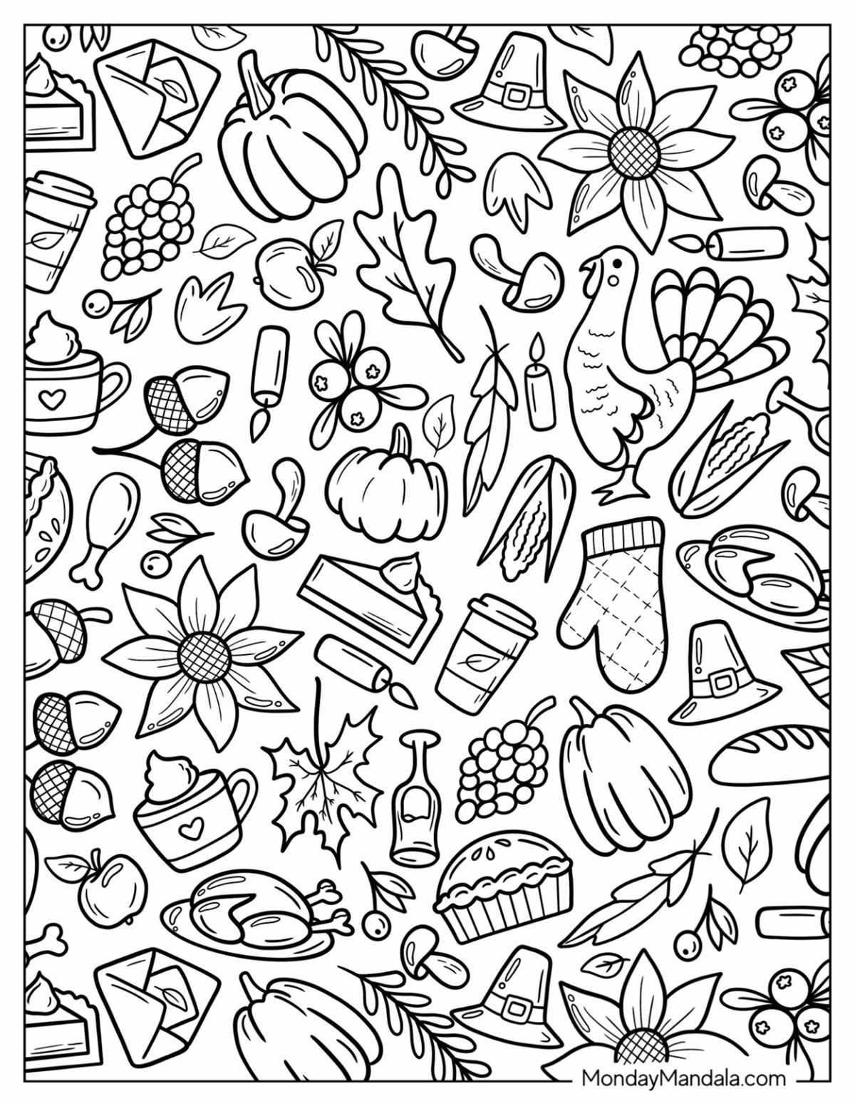 fall color printables