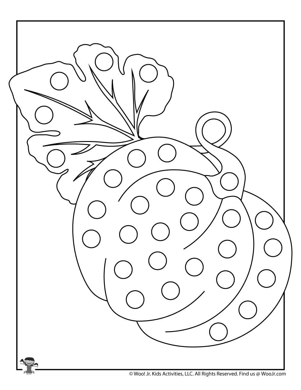 fall dot painting printables