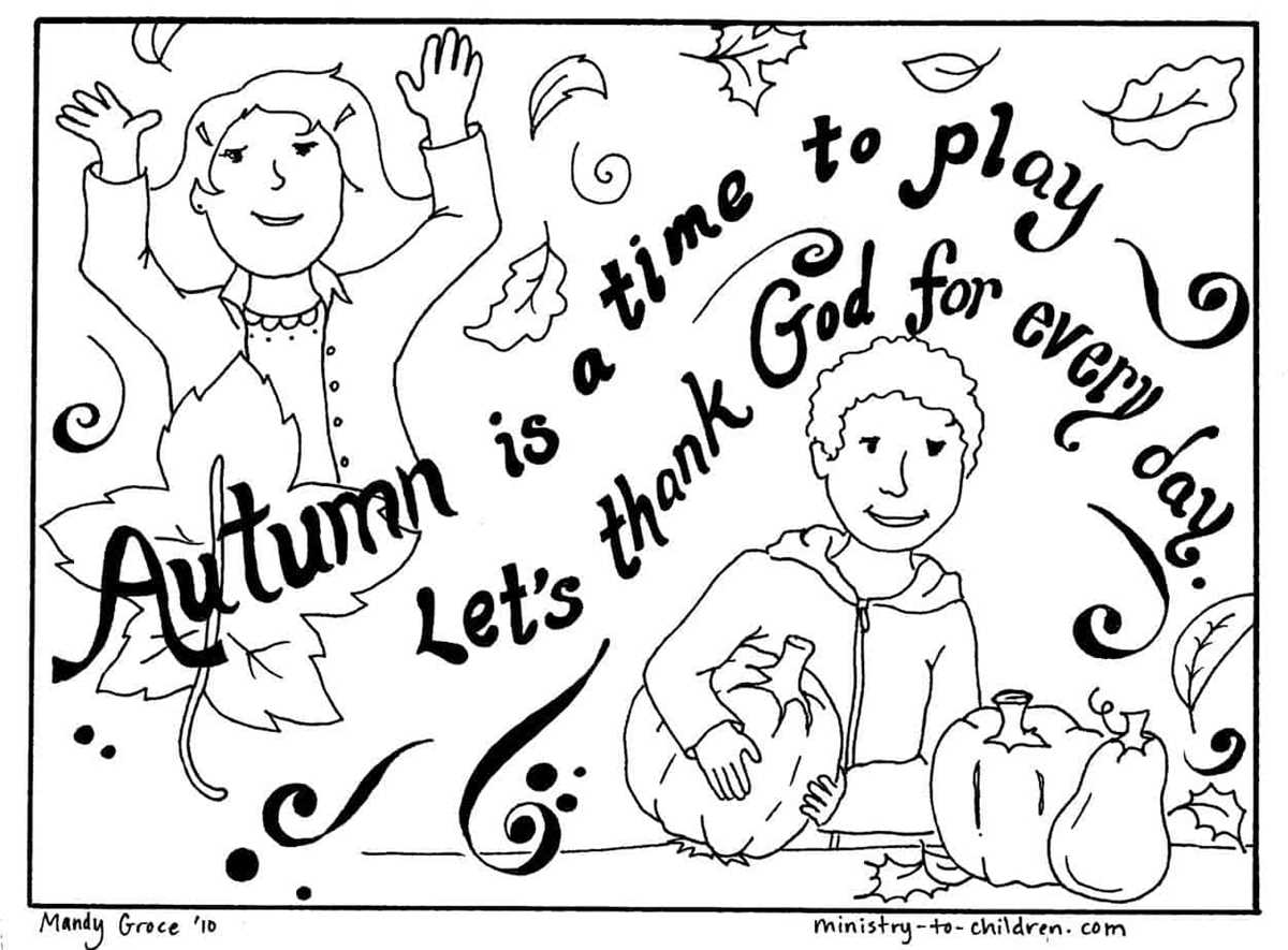 fall free printable coloring pages