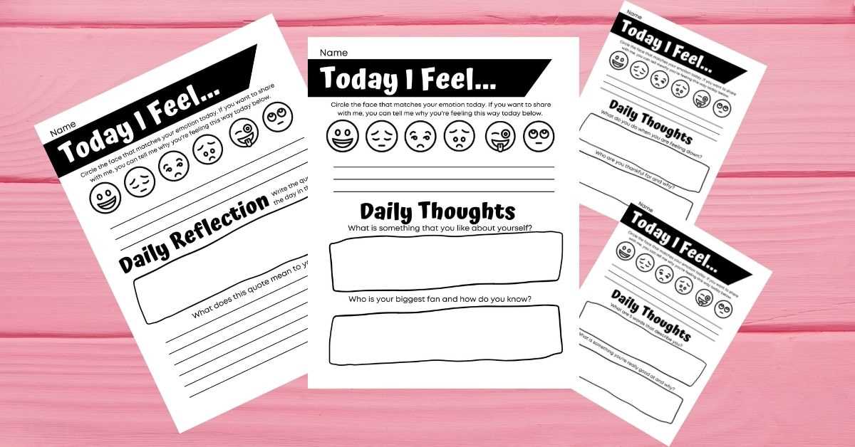 printable emotional check in worksheet