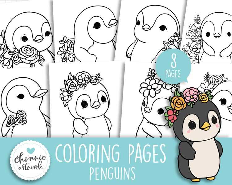 penguin coloring sheets printable