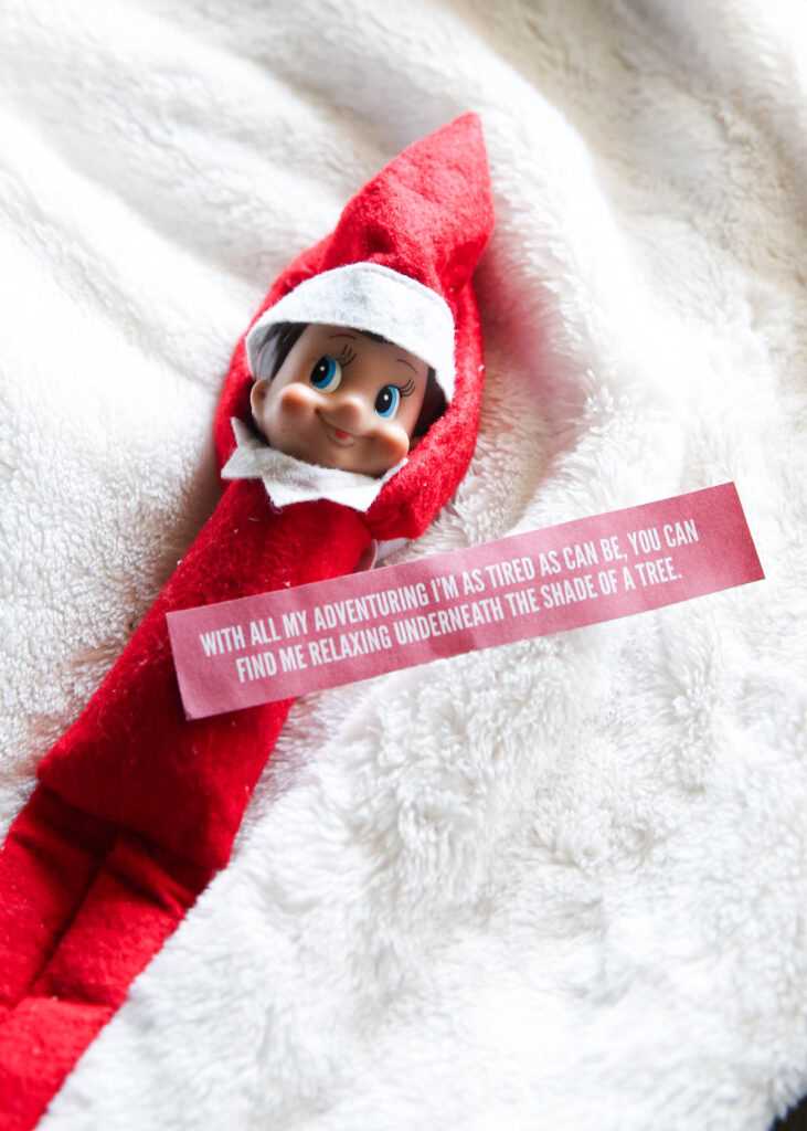 printable elf on the shelf ideas