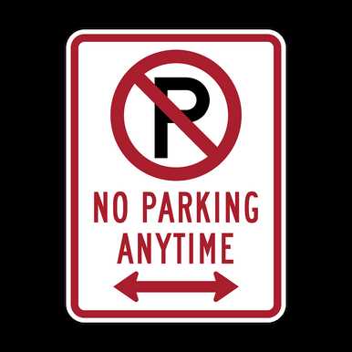 no parking sign printable