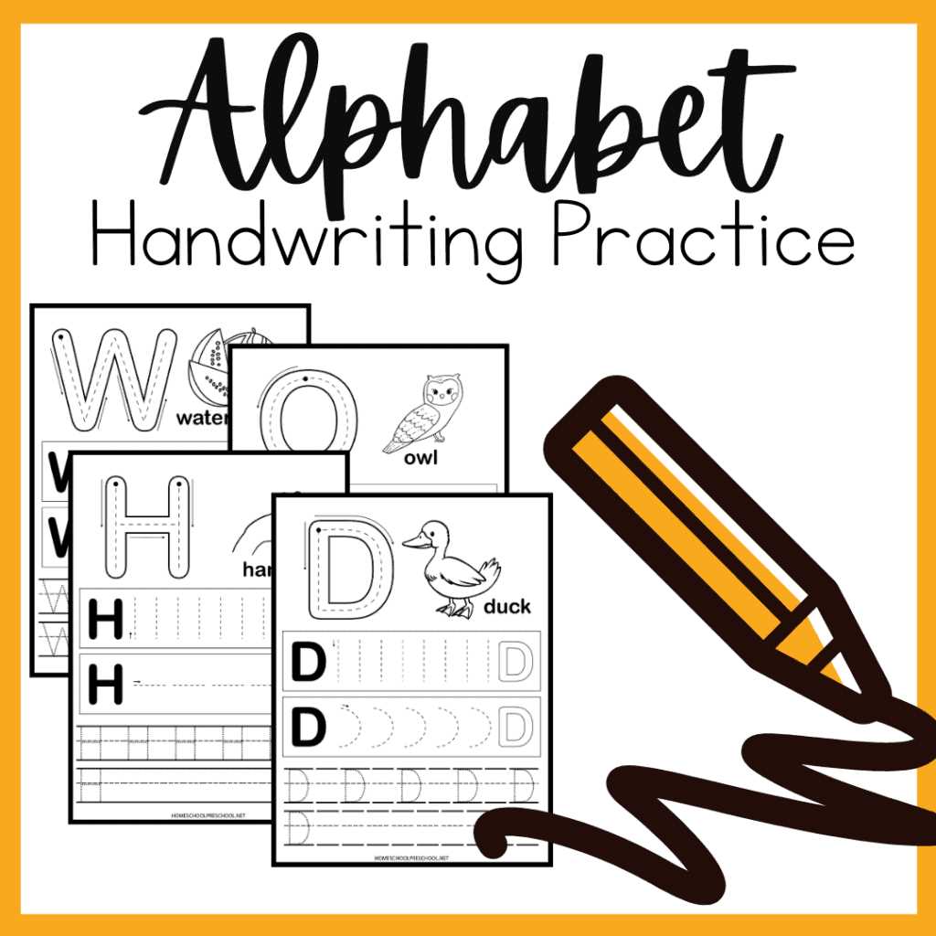 abc handwriting practice printables