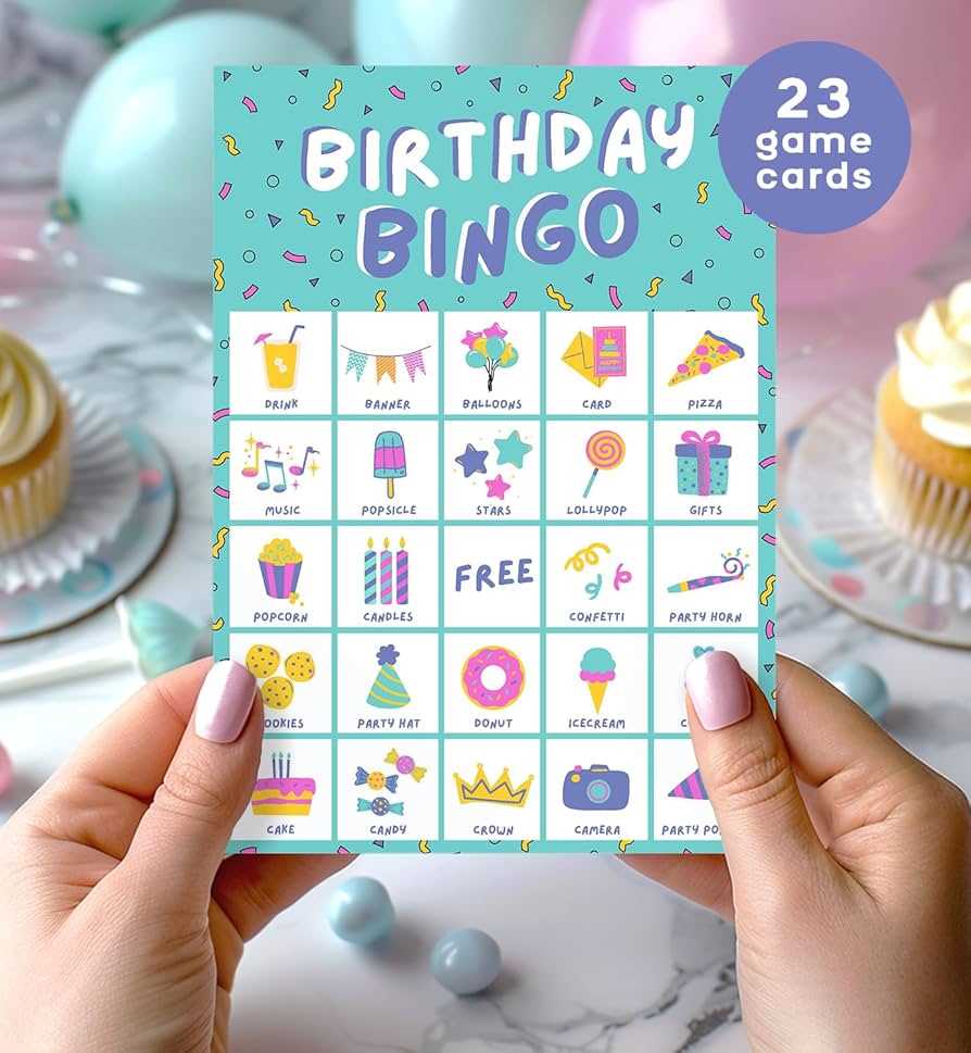 free printable birthday bingo