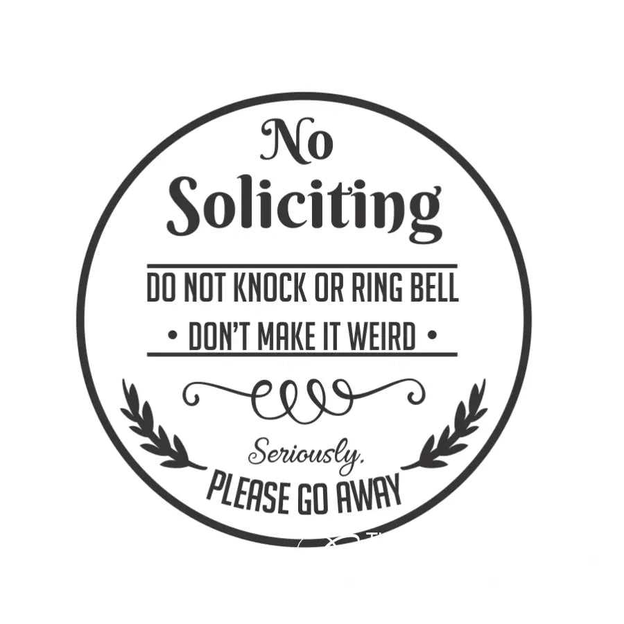 funny no soliciting sign printable