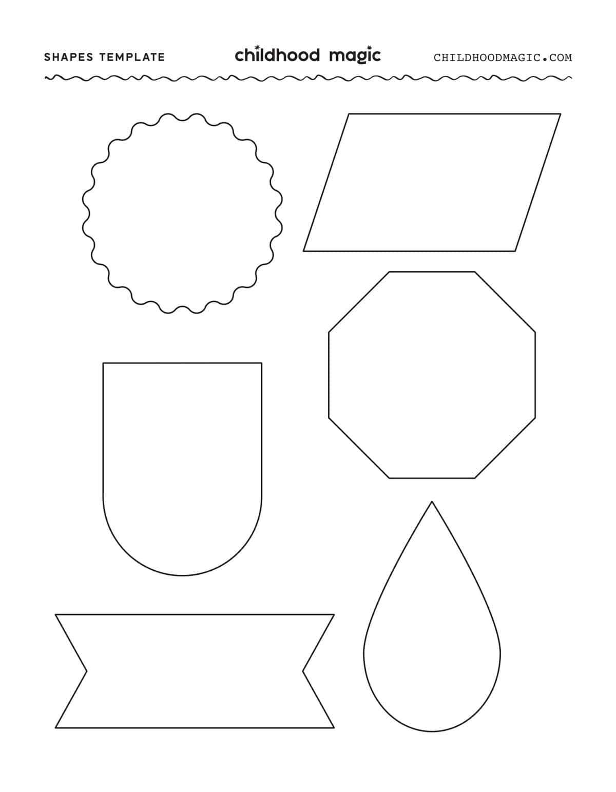 printable shapes to cut out