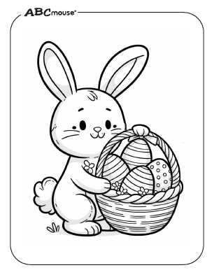 printable coloring pages of easter eggs