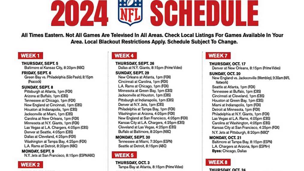 nfl week 3 printable schedule