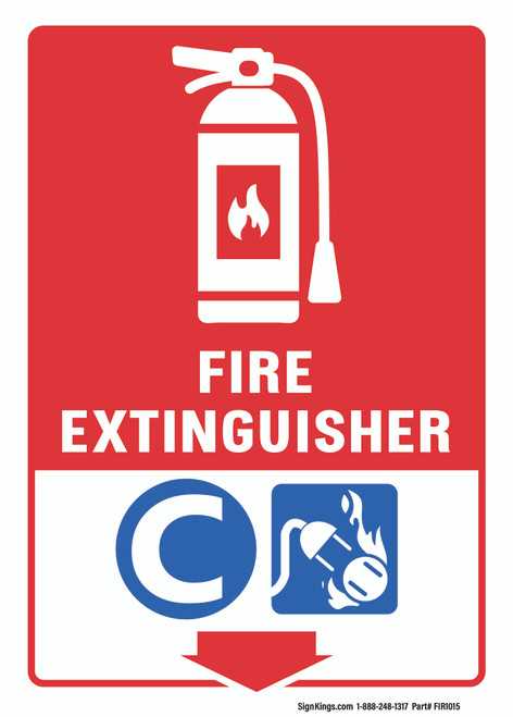 fire extinguisher signage printable