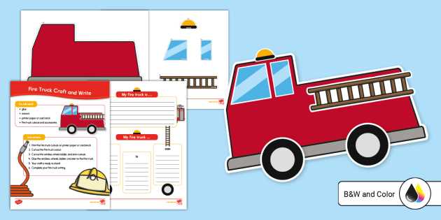 fire truck free printables