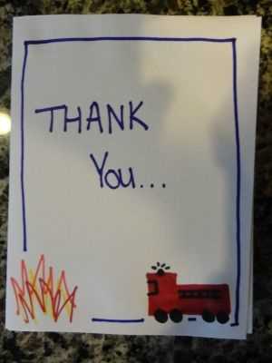 firefighter thank you card printable