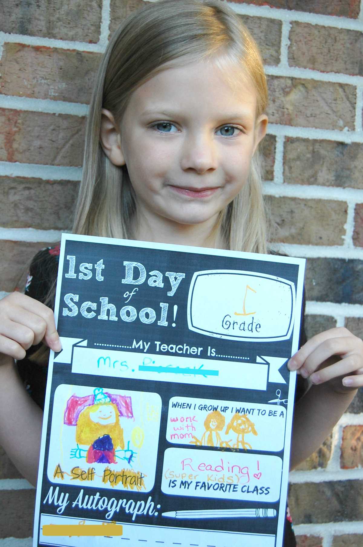 first day of school 4th grade printable