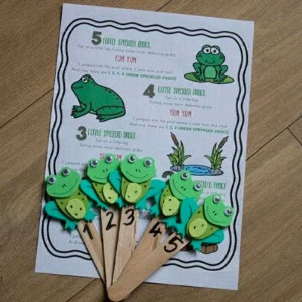 five little speckled frogs printable