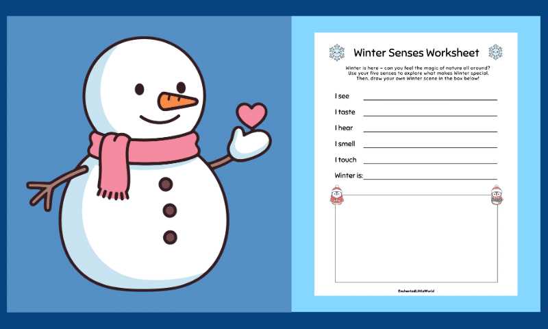 five senses worksheets free printables