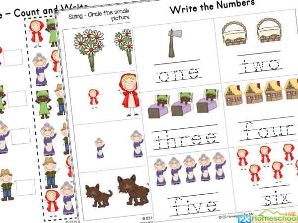 red riding hood printable story