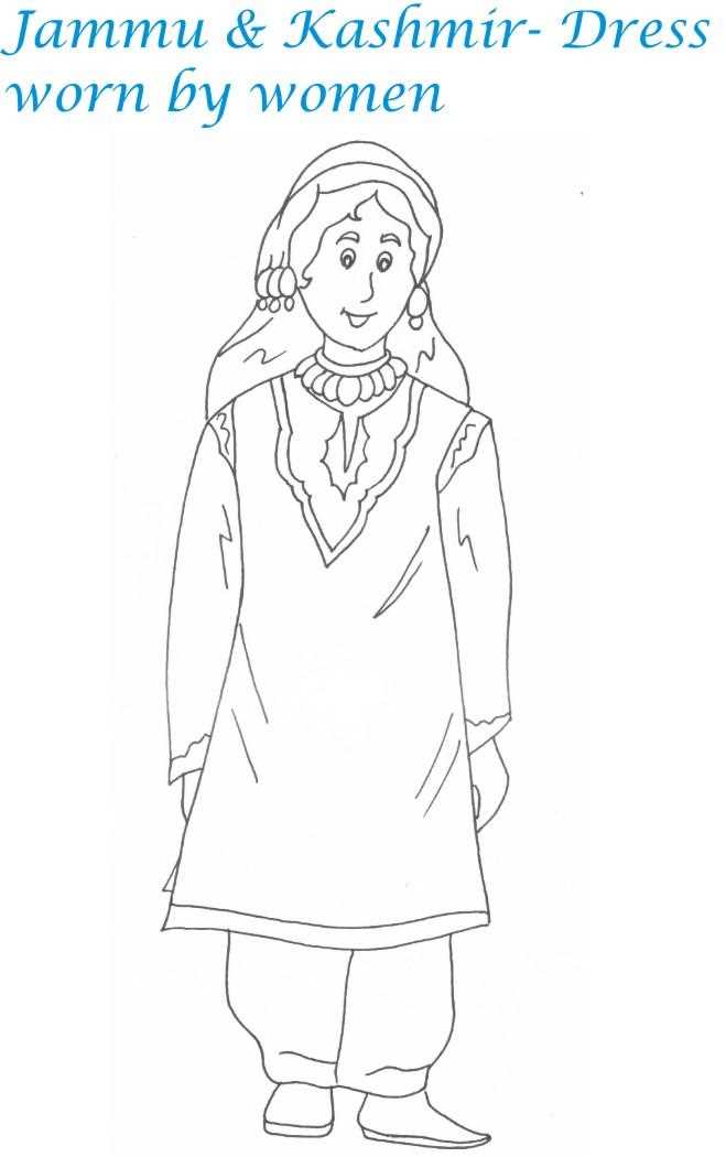dress printable coloring pages