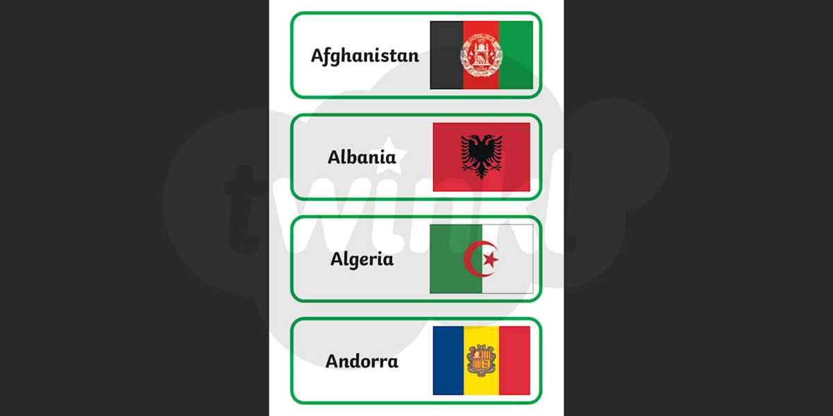 flags of countries printable