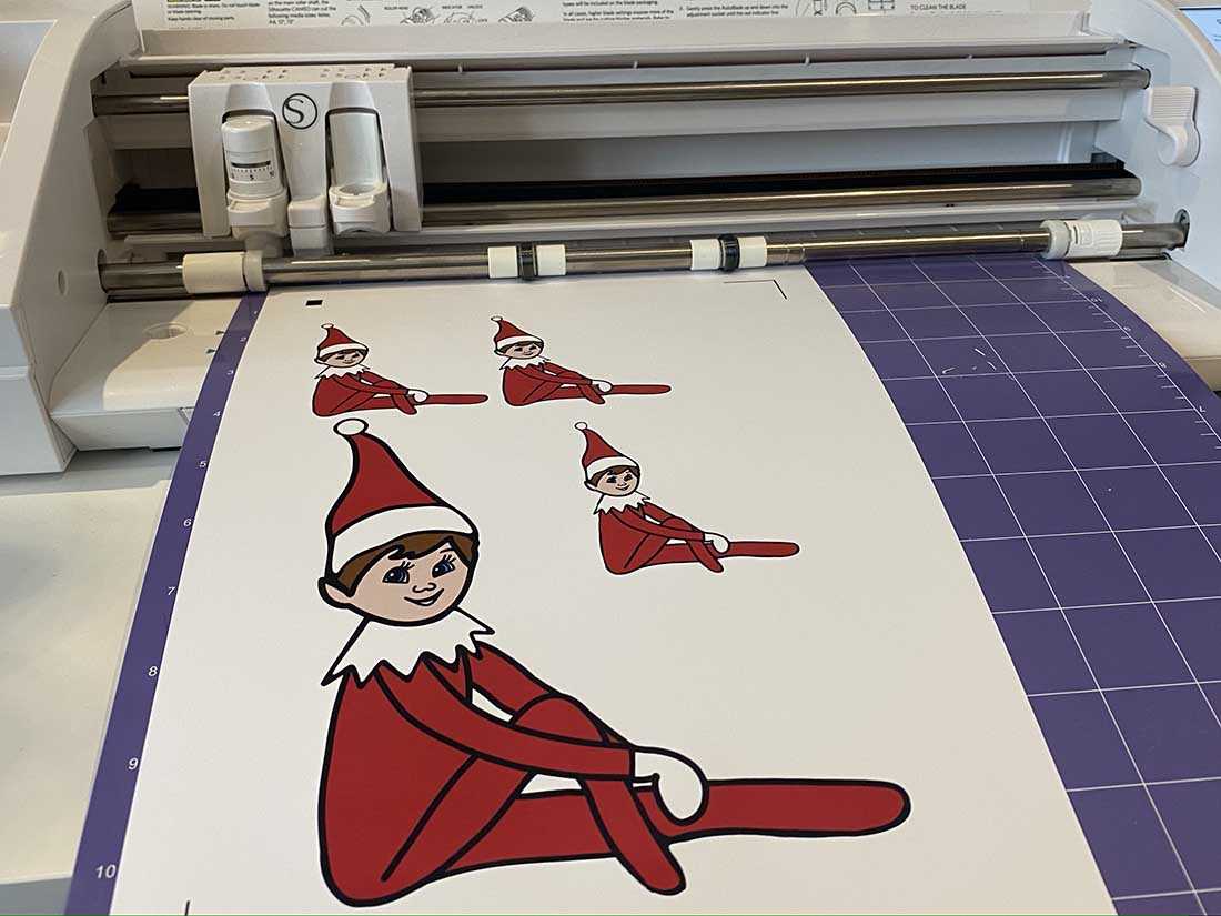 flat elf on the shelf printable