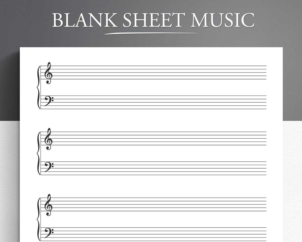 free printable sheet music blank