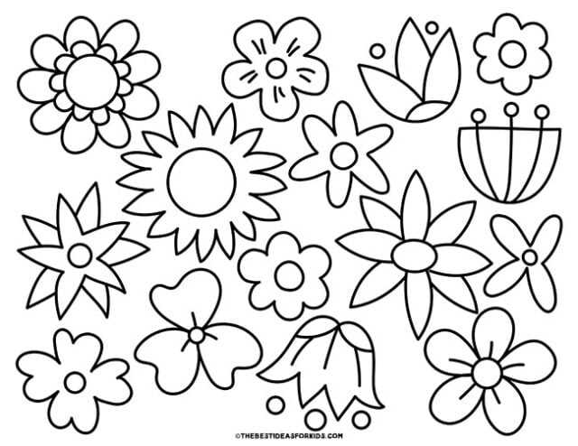 flower color pictures printable