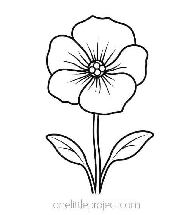 flowers coloring pages free printable