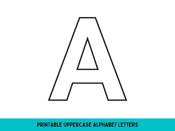 large printable abc letters