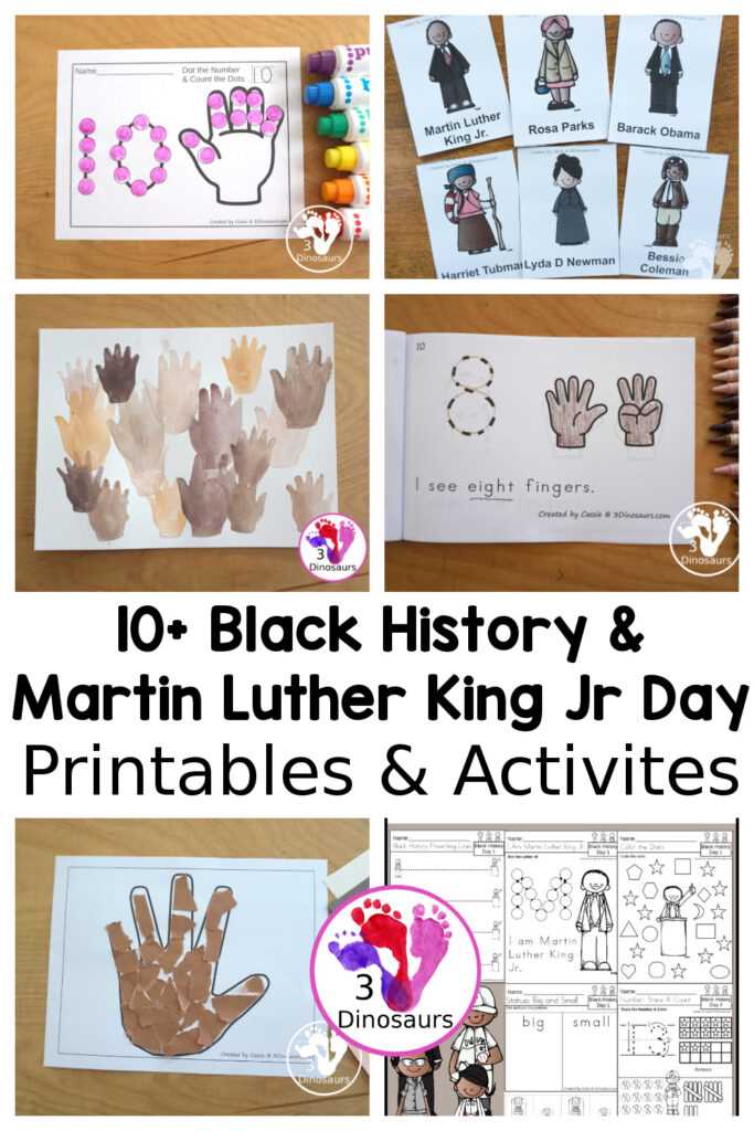 black history month preschool printables