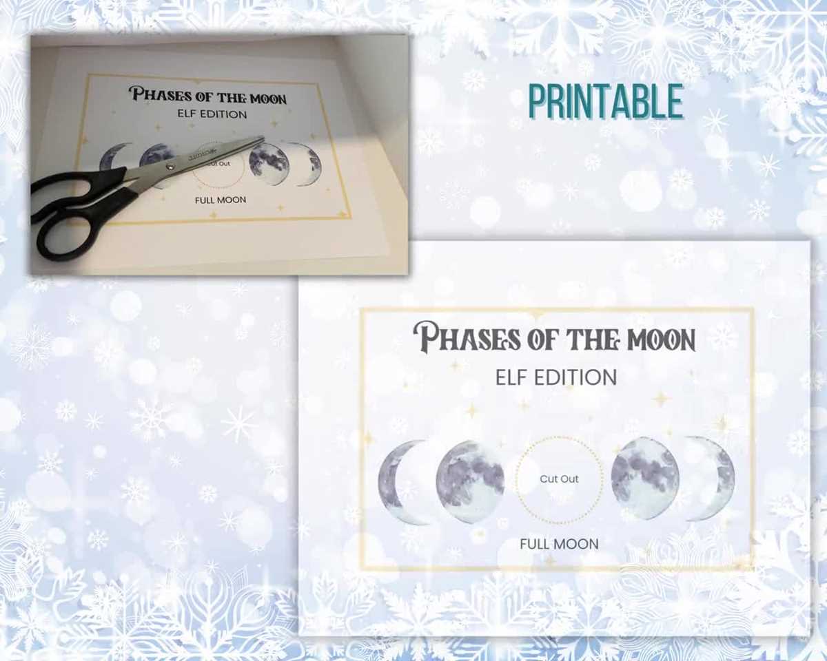 phases of the moon elf printable free